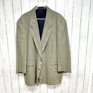 Vintage Country Road Blazer Men Size 44 Tweed Wool Two‎ Button Front Pockets